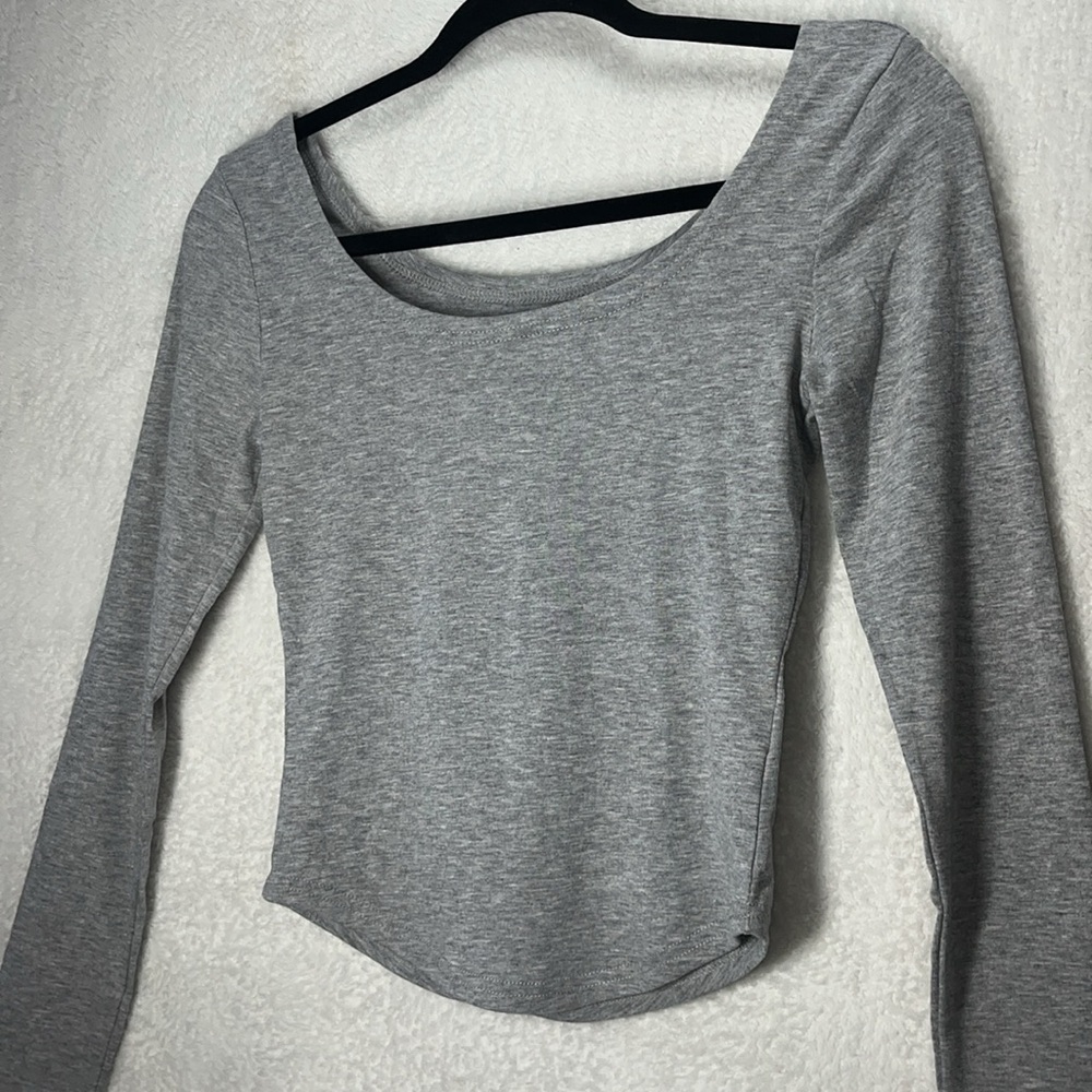 Long Sleeve “Cropped Top”